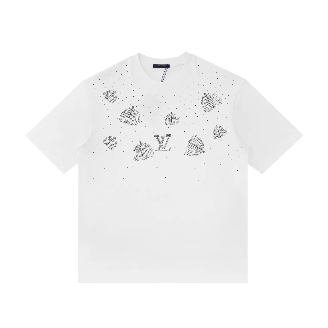 🅿️170 Style: 2026 new LOUIS VUITTON short-sleeved T-shirt Material: hot diamond process, high version 300g double yarn combed cotton Size: S～XL Color: black Style number: F2017